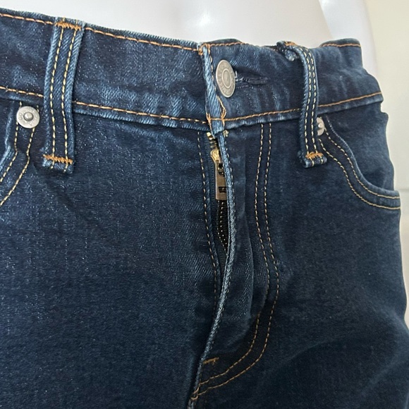 Levi 511 Dark Wash Slim Straight Stretch Button Zip Denim Jeans size 30 - Picture 3 of 12